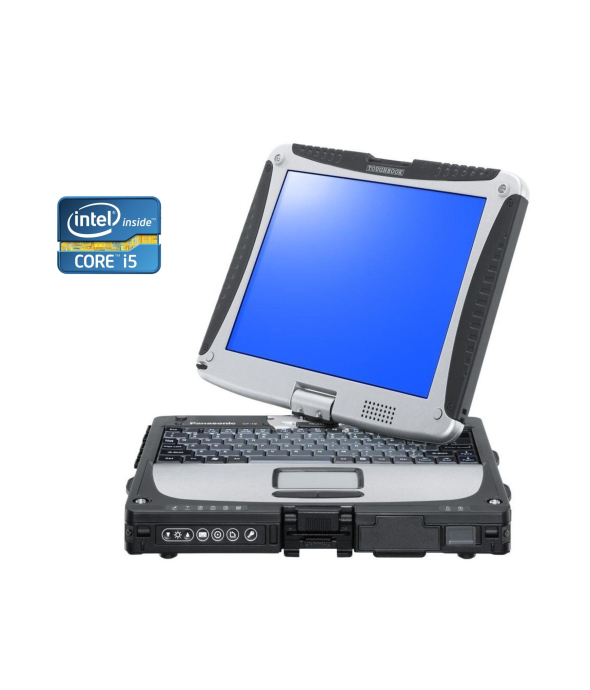 Защищенный ноутбук-трансформер Panasonic Toughbook CF-19 / 10.1&quot; (1024x768) TN / Intel Core i5-3210M (2 (4) ядер по 2.5 - 3.1 GHz) / 12 GB DDR3 / 480 GB SSD / Intel HD Graphics 4000 / Win 10 Pro - 1