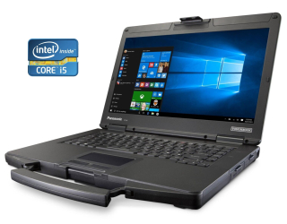 БУ Защищенный ноутбук-трансформер Panasonic Toughbook CF-54 / 14&quot; (1920x1080) IPS / Intel Core i5-4200U (2 (4) ядра по 1.6 - 2.6 GHz) / 12 GB DDR3 / 480 GB SSD / Intel HD Graphics 4400 / WebCam / Win 10 Pro из Европы