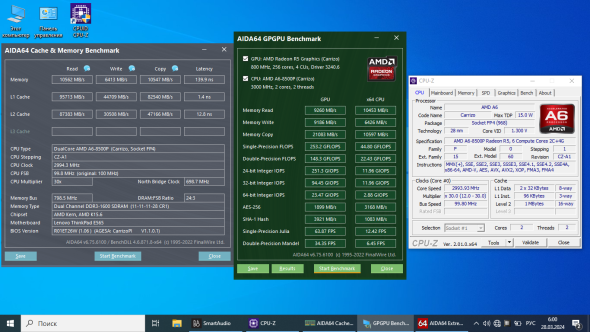 Ноутбук Б-класс Lenovo ThinkPad E565 / 15.6&quot; (1366x768) TN / AMD A6-8500P (2 ядра по 1.6 - 3.0 GHz) / 16 GB DDR3 / 512 GB SSD / AMD Radeon R5 Graphics / WebCam - 8