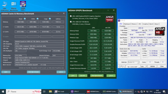 Ноутбук Б-класс Lenovo ThinkPad E555 / 15.6&quot; (1366x768) TN / AMD A8-7100 (4 ядра по 1.8 - 3.0 GHz) / 16 GB DDR3 / 512 GB SSD / AMD Radeon R5 Graphics / WebCam - 9