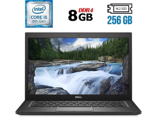 БУ Ноутбук Б-класс Dell Latitude 7490 / 14&quot; (1920x1080) IPS / Intel Core i5-8350U (4 (8) ядра по 1.7 - 3.6 GHz) / 8 GB DDR4 / 256 GB SSD M.2 / Intel UHD Graphics 620 / WebCam / USB 3.1 / HDMI из Европы