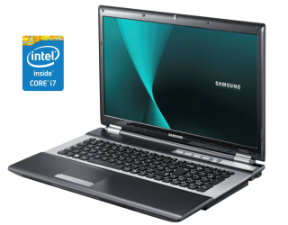 БУ Ноутбук Samsung RF711 / 17.3&quot; (1600x900) TN / Intel Core i7-2630QM (4 (8) ядра по 2.0 - 2.9 GHz) / 8 GB DDR3 / 240 GB SSD / Intel HD Graphics 3000 / WebCam / Win 10 Pro из Европы