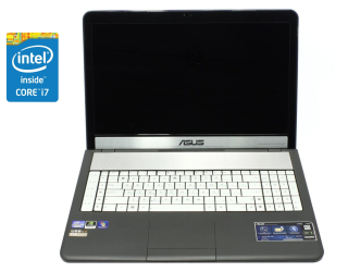 БУ Ноутбук Asus N75S / 17.3&quot; (1366x768) TN / Intel Core i7-2670QM (4 (8) ядра по 2.2 - 3.1 GHz) / 8 GB DDR3 / 240 GB SSD / Intel HD Graphics 3000 / WebCam / Win 10 Pro из Европы