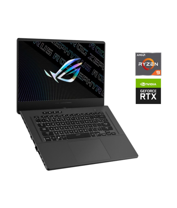 Игровой ноутбук Б-класс Asus ROG Zephyrus GA503RM / 15.6&quot; (2560x1440) IPS / AMD Ryzen 9 6900HS (8 (16) ядер по 3.3 - 4.9 GHz) / 16 GB DDR4 / 512 GB SSD / nVidia GeForce RTX 3060, 6 GB GDDR6, 192-bit / WebCam - 1