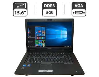 БУ Ноутбук Toshiba Tecra A11 / 15.6&quot; (1366x768) TN / Intel Core i5-560M (2 (4) ядра по 2.66 - 3.2 GHz) / 8 GB DDR3 / 500 GB HDD / Intel HD Graphics / WebCam / VGA из Европы