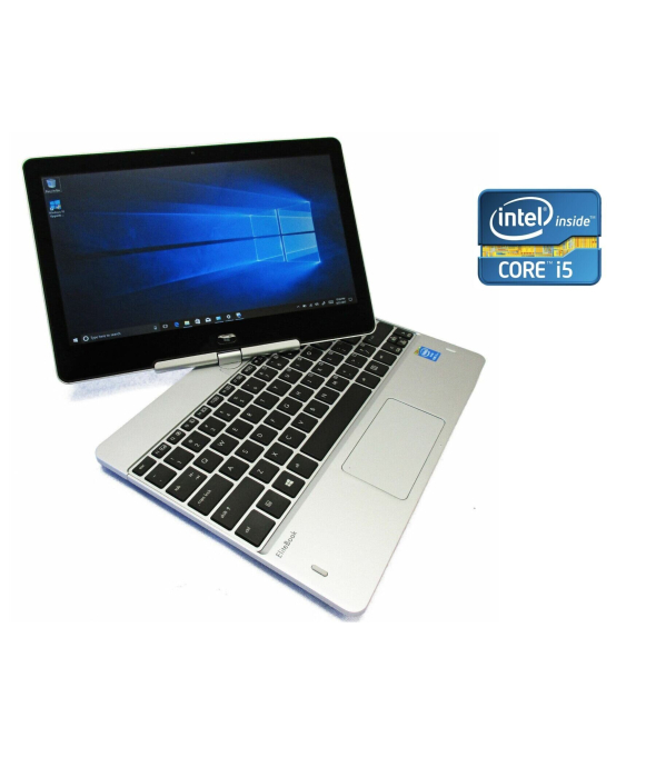 Нетбук-трансформер HP EliteBook Revolve 810 G3 / 11.6&quot; (1366x768) IPS Touch / Intel Core i5-5300U (2 (4) ядра по 2.3 - 2.9 GHz) / 8 GB DDR3 / 240 GB SSD / Intel HD Graphics 5500 / WebCam / Win 10 Pro - 1
