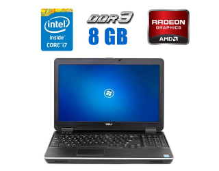 БУ Ноутбук Dell Latitude E6540 / 15.6&quot; (1920x1080) TN / Intel Core i7-4600M (2 (4) ядра по 2.9 - 3.6 GHz) / 8 GB DDR3 / 256 GB SSD NEW + 500 GB HDD / AMD Radeon HD 8790M, 2 GB GDDR5, 128-bit / WebCam из Европы