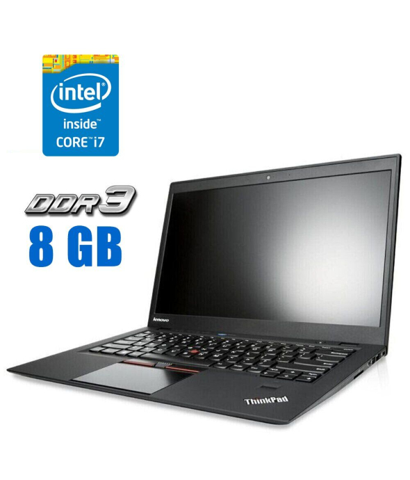 Ультрабук Lenovo Thinkpad X1 Carbon G3 / 14&quot; (1920x1080) IPS / Intel Core i7-5600U (2 (4) ядра по 2.6 - 3.2 GHz) / 8 GB DDR3 / 256 GB SSD / Intel HD Graphics 5500 / WebCam / Win 10 - 1
