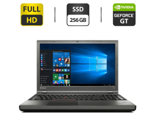 БУ Ноутбук Lenovo ThinkPad T540p / 15.6&quot; (1920x1080) TN / Intel Core i7-4600M (2 (4) ядра по 2.9 - 3.6 GHz) / 16 GB DDR3 / 256 GB SSD M.2 NEW + 500 GB HDD NEW / nVidia GeForce GT 730M, 1 GB GDDR3, 128-bit / WebCam  из Европы