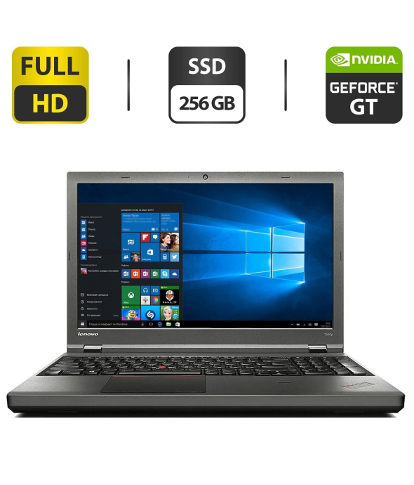 Ноутбук Lenovo ThinkPad T540p / 15.6&quot; (1920x1080) TN / Intel Core i7-4600M (2 (4) ядра по 2.9 - 3.6 GHz) / 16 GB DDR3 / 256 GB SSD M.2 NEW + 500 GB HDD NEW / nVidia GeForce GT 730M, 1 GB GDDR3, 128-bit / WebCam - 1