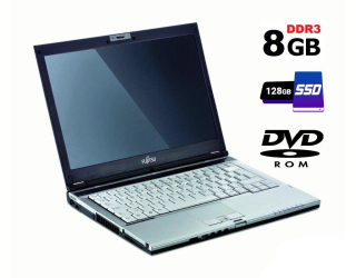 БУ Ноутбук Fujitsu Siemens LifeBook S6420 / 13.3&quot; (1280x800) TN / Intel Core 2 Duo P8600 (2 ядра по 2.4 GHz) / 8 GB DDR3 / 128 GB SSD / Intel GMA 4500MHD / WebCam / DVD-ROM из Европы