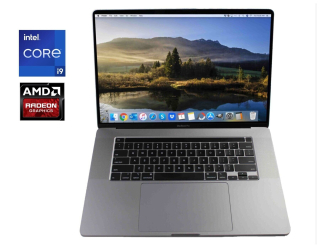 БУ Ультрабук Apple MacBook Pro 16 2019 A2141 / 16&quot; (3072x1920) IPS / Intel Core i9-9980HK (8 (16) ядер по 2.4 - 5.0 GHz) / 32 GB DDR4 / 1000 GB SSD / AMD Radeon Pro 5500M, 8 GB GDDR6, 128-bit / WebCam / MacOS из Европы