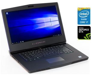 БУ Игровой ноутбук Dell Alienware 15 R3 / 15.6&quot; (3840x2160) IPS / Intel Core i7-6700HQ (4 (8) ядра по 2.6 - 3.5 GHz) / 16 GB DDR4 / 256 GB SSD + 1000 GB HDD / nVidia GeForce GTX 1070, 8 GB GDDR5, 256-bit / WebCam из Европы