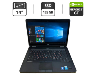 БУ Ноутбук Dell Latitude E5440 / 14&quot; (1600x900) TN / Intel Core i5-4300U (2 (4) ядра по 1.9 - 2.9 GHz) / 16 GB DDR3 / 128 GB SSD / nVidia GeForce GT 720M, 2 GB GDDR3, 64-bit / WebCam / VGA из Европы