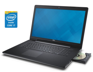 БУ Ноутбук Dell Inspiron 5749 / 17.3&quot; (1600x900) TN / Intel Core i7-5500U (2 (4) ядра по 2.4 - 3.0 GHz) / 8 GB DDR3 / 480 GB SSD / Intel HD Graphics 5500 / WebCam / DVD-ROM / Win 10 Pro из Европы