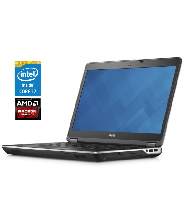 Ноутбук Dell Latitude E6440 / 14&quot; (1920x1080) IPS / Intel Core i7-4610M (2 (4) ядра по 3.0 - 3.7 GHz) / 8 GB DDR3 / 240 GB SSD / AMD Radeon HD 8690M, 512 MB DDR3, 64-bit / WebCam / Win 10 Pro - 1