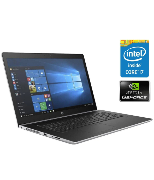 Игровой ноутбук HP ProBook 470 G5 / 17.3&quot; (1920x1080) IPS / Intel Core i7-8550U (4 (8) ядра по 1.8 - 4.0 GHz) / 16 GB DDR4 / 240 GB SSD / nVidia GeForce 930MX, 2 GB DDR3, 64-bit / WebCam / Win 10 Pro - 1