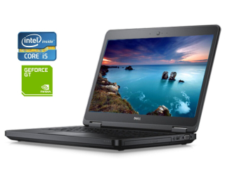 БУ Ноутбук Dell Latitude E5540 / 15.6&quot; (1366x768) TN / Intel Core i5-4300U (2 (4) ядра по 1.9 - 2.9 GHz) / 8 GB DDR3 / 240 GB SSD / nVidia GeForce GT 720M, 2 GB DDR3, 64-bit / WebCam / DVD-ROM / Win 10 Pro из Европы