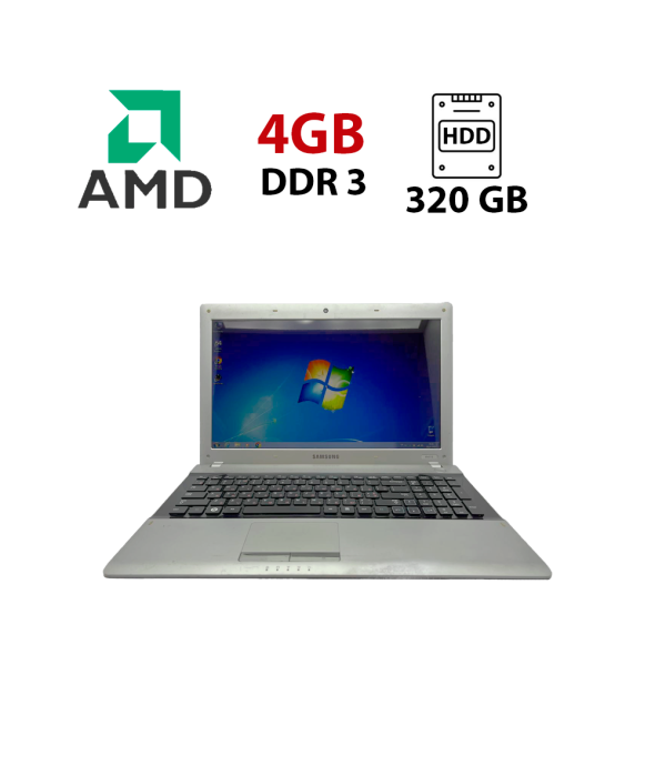 Ноутбук Б-класс Samsung RV513 / 15.6&quot; (1366x768) TN / AMD E-450 (2 ядра по 1.65 GHz) / 4 GB DDR3 / 320 GB HDD / AMD Radeon HD6320 / WebCam - 1