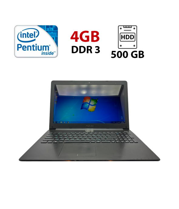 Ноутбук Asus R509C / 15.6&quot; (1366x768) TN / Intel Pentium 2117U (2 ядра по 1.8 GHz) / 4 GB DDR3 / 500 GB HDD / Intel HD Graphics 3000 / WebCam - 1