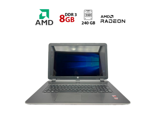 БУ Ноутбук HP N17 / 17.3&quot; (1600x900) TN / AMD A8-6410 (4 ядра по 2.0 - 2.4 GHz) / 8 GB DDR3 / 240 GB SSD / AMD Radeon R7 M260X, 1 GB GDDR5, 128-bit / WebCam из Европы