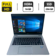 Ультрабук Б-класс HP EliteBook 840 G6 / 14" (1920x1080) IPS / Intel Core i5-8365U (4 (8) ядра по 1.6 - 4.1 GHz) / 16 GB DDR4 / 256 GB SSD / Intel UHD Graphics / WebCam / HDMI + Беспроводная мышка - 1