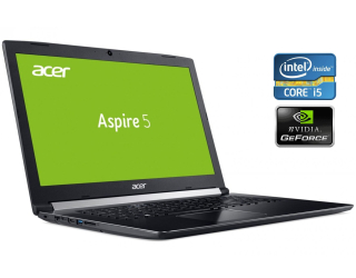 БУ Игровой ноутбук Acer Aspire A517-51G / 17.3&quot; (1920x1080) IPS / Intel Core i5-7200U (2 (4) ядра по 2.5 - 3.1 GHz) / 8 GB DDR4 / 256 GB SSD / nVidia GeForce 940MX, 2 GB GDDR5, 64-bit / WebCam из Европы