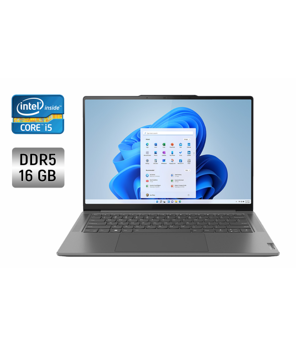 Ультрабук Б-класс Lenovo Yoga Pro 7 / 14.5&quot; (2560x1600) IPS / Intel Core i5-13500H (12 (16) ядер по 3.5 - 4.7 GHz) / 16 GB DDR5 / 512 GB SSD / Intel Iris Xe Graphics / WebCam - 1