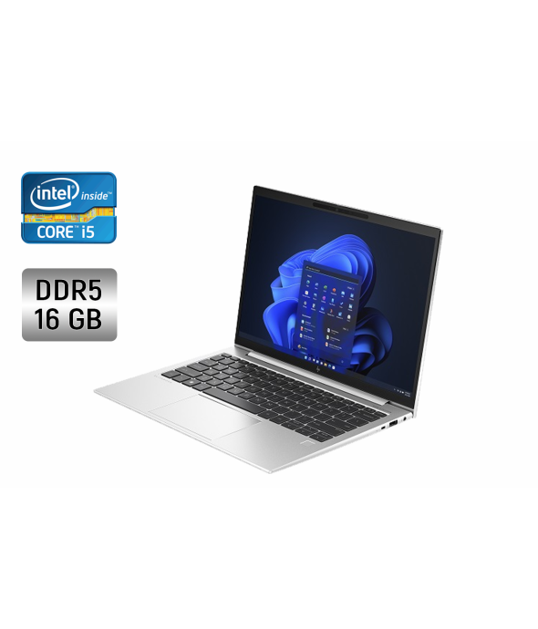 Ультрабук HP EliteBook 860 G10 / 16&quot; (1920x1200) IPS / Intel Core i5-1345U (10 (12) ядер по 3.5 - 4.7 GHz) / 16 GB DDR5 / 512 GB SSD / Intel Iris Xe Graphics / WebCam / Fingerprint - 1