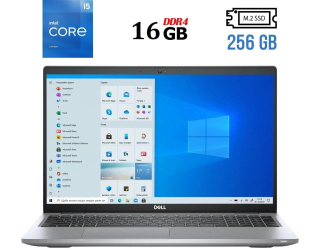 БУ Ультрабук Б-класс Dell Latitude 5520 / 15.6&quot; (1920x1080) IPS / Intel Core i5-1135G7 (4 (8) ядра по 2.4 - 4.2 GHz) / 16 GB DDR4 / 256 GB SSD M.2 / Intel Iris Xe Graphics / WebCam / USB 3.2 / HDMI / Windows 10 лицензия из Европы