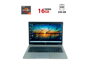 БУ Ультрабук Б-класс HP EliteBook 735 G5 / 13.3&quot; (1920x1080) IPS / AMD Ryzen 7 PRO 3700U (4 (8) ядра по 2.3 - 4.0 GHz) / 16 GB DDR4 / 256 GB SSD / AMD Radeon RX Vega 10 Graphics из Европы