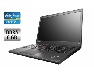 БУ Ноутбук Lenovo ThinkPad T440 / 14&quot; (1600x900) TN / Intel Core i5-4300U (2 (4) ядра по 1.9 - 2.9 GHz) / 8 GB DDR3 / 128 GB SSD / Intel HD Graphics 4400 / WebCam / Fingeprint из Европы