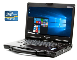 БУ Защищенный ноутбук Panasonic Toughbook CF-53 / 14&quot; (1366x768) TN / Intel Core i5-2410M (2 (4) ядра по 2.3 - 2.9 GHz) / 12 GB DDR3 / 480 GB SSD / Intel HD Graphics 3000 / Win 10 Pro из Европы