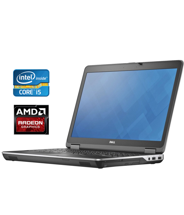 Ноутбук Dell Latitude E6540 / 15.6&quot; (1920x1080) IPS / Intel Core i5-4310M (2 (4) ядра по 2.7 - 3.4 GHz) / 8 GB DDR3 / 250 GB SSD / AMD Radeon HD 8790M, 2 GB GDDR5, 128-bit / WebCam / Windows 10 - 1