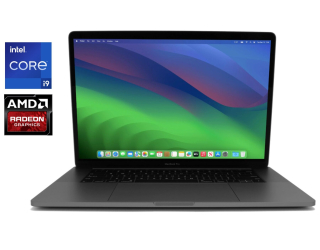 БУ Ноутбук Apple MacBook Pro A1990 2019/ 15.4 &quot; (2880x1800) IPS / Intel Core i9-9880h (8 (16) ядер по 2.3 - 4.8 GHz) / 16 GB DDR4 / 512 GB SSD / AMD Radeon Pro 560X, 4 GB GDDR5, 128-bit / WebCam / MacOS из Европы
