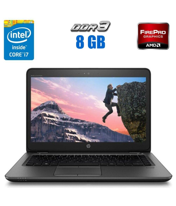 Ноутбук рабочая станция HP ZBook 14 G1 / 14&quot; (1920x1080) IPS / Intel Core i7-4600U (2 (4) ядра по 2.1 - 3.3 GHz) / 8 GB DDR3 / 240 GB SSD / AMD FirePro M4100, 1 GB DDR5, 128-bit / WebCam / Windows 10 Pro - 1