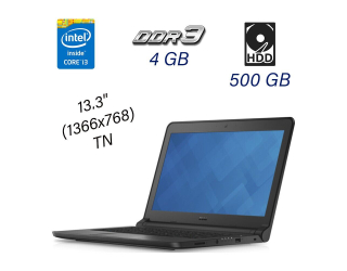 БУ Ноутбук Dell Latitude E3350 / 13.3&quot; (1366x768) TN / Intel Core i3-5005U (2 (4) ядра по 2.0 GHz) / 4 GB DDR3 / 500 GB HDD / Intel HD Graphics 5500 / WebCam / Windows 10 Pro из Европы