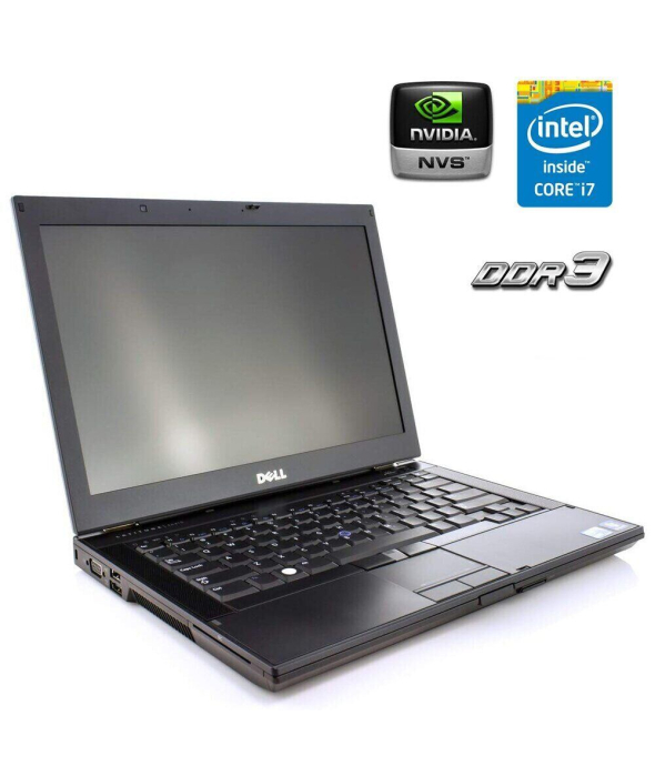 Ноутбук Б-класс Dell Latitude E6410 / 14&quot; (1440x900) TN / Intel Core i7-640M (2 (4) ядра по 2.8 - 3.46 GHz) / 4 GB DDR3 / 250 GB HDD / nVidia NVS 3100M, 512 MB DDR3, 64-bit / WebCam - 1