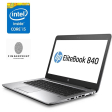 Ультрабук Б-клас HP EliteBook 840 G3 / 14" (1920x1080) TN / Intel Core i5 - 6200U (2 (4) ядра по 2.3-2.8 GHz) / 8 GB DDR4 / 192 GB SSD / Intel HD Graphics 520 / WebCam / FingerPrint / Windows 10 Pro - 1