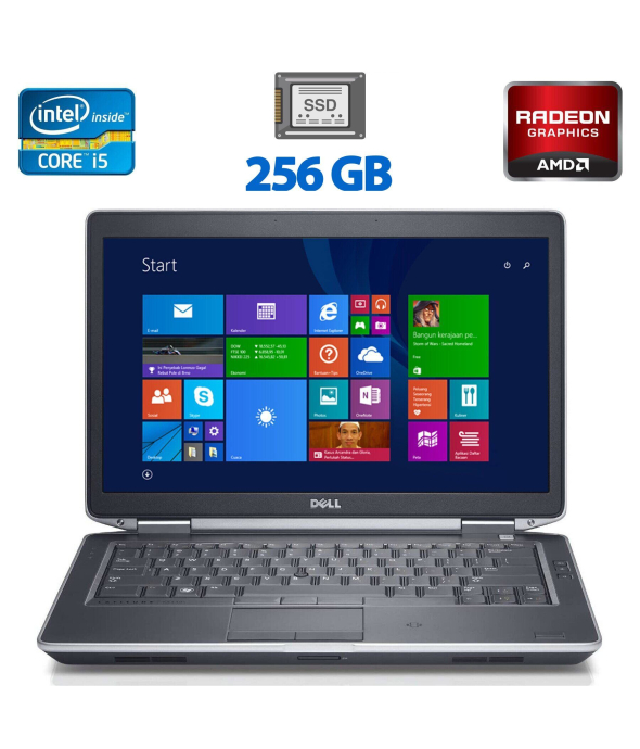 Ноутбук Dell Latitude E6440 / 14&quot; (1366x768) TN / Intel Core i5-4200M (2 (4) ядра по 2.5 - 3.1 GHz) / 8 GB DDR3 / 256 GB SSD / AMD Radeon HD 8690M, 2 GB GDDR5, 64-bit / DVD-ROM / Windows 10 Pro - 1