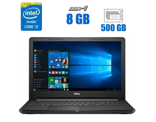 БУ Ноутбук Dell Vostro 15 3568 / 15.6&quot; (1366x768) TN / Intel Core i3-6006U (2 (4) ядра по 2.0 GHz) / 8 GB DDR4 / 500 GB HDD / Intel HD Graphics 520 / WebCam / Windows 10 Pro из Европы