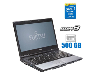 БУ Ноутбук Fujitsu Lifebook S752 / 14&quot; (1366x768) TN / Intel Core i5-3210M (2 (4) ядра по 2.5 - 3.1 GHz) / 4 GB DDR3 / 500 GB HDD / Intel HD Graphics 4000 / DVD-ROM из Европы