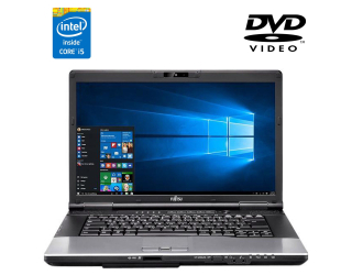 БУ Ноутбук Fujitsu Lifebook E752 / 15.6&quot; (1366x768) TN / Intel Core i5-3230M (2 (4) ядра по 2.6 - 3.2 GHz) / 4 GB DDR3 / 500 GB HDD / Intel HD Graphics 3000 / WebCam / DVD-ROM из Европы