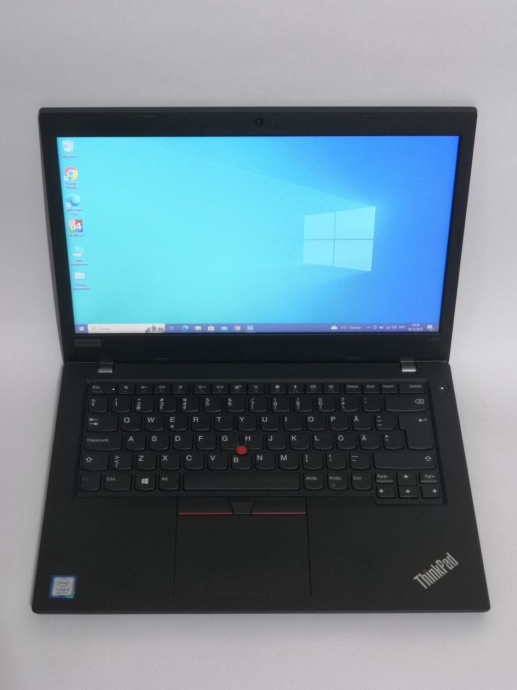 Ультрабук Lenovo ThinkPad L480/ 14 &quot; (1366x768) TN / Intel Core i3-8130U (2 (4) ядра по 2.2 - 3.4 GHz) / 8 GB DDR4 / 256 GB SSD / Intel UHD Graphics 620 / WebCam / HDMI / Windows 10 Pro - 2