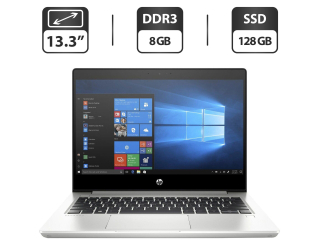 БУ Ультрабук HP ProBook 430 G6 / 13.3&quot; (1366x768) TN / Intel Celeron 4205U (2 ядра по 1.8 GHz) / 8 GB DDR3 / 128 GB SSD / Intel UHD Graphics / WebCam / HDMI / Windows 10 Pro из Европы