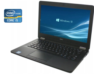БУ Нетбук Dell Latitude E7270 / 12.5 &quot; (1366x768) TN / Intel Core i5-6300U (2 (4) ядра по 2.4 - 3.0 GHz) / 8 GB DDR4 / 240 GB SSD / Intel HD Graphics 520 / WebCam / Win 10 Pro из Европы