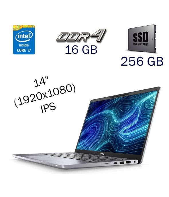 Ультрабук Dell Latitude 7420 2-in-1 / 14&quot; (1920x1080) IPS Touch / Intel Core i7-1185G7 (4 (8) ядра по 1.2 - 4.8 GHz) / 16 GB DDR4 / 256 GB SSD / Intel Iris Xe Graphics / WebCam - 1