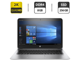 БУ Ноутбук Б-класс HP EliteBook 1040 G3 / 14&quot; (2560x1440) IPS / Intel Core i5-6300U (2 (4) ядра по 2.5 - 3.0 GHz) / 8 GB DDR4 / 256 GB SSD / Intel HD Graphics 520 / WebCam / HDMI / Windows 10 Pro из Европы