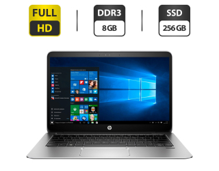 БУ Ультрабук Б-клас HP EliteBook 1030 G1 / 13.3&quot; (1920x1080) IPS / Intel Core m5 - 6Y54 (2 (4) ядра по 1.1-2.7 GHz) / 8 GB DDR3 / 256 GB SSD / Intel HD Graphics 515 / WebCam / HDMI / Windows 10 Pro из Европы
