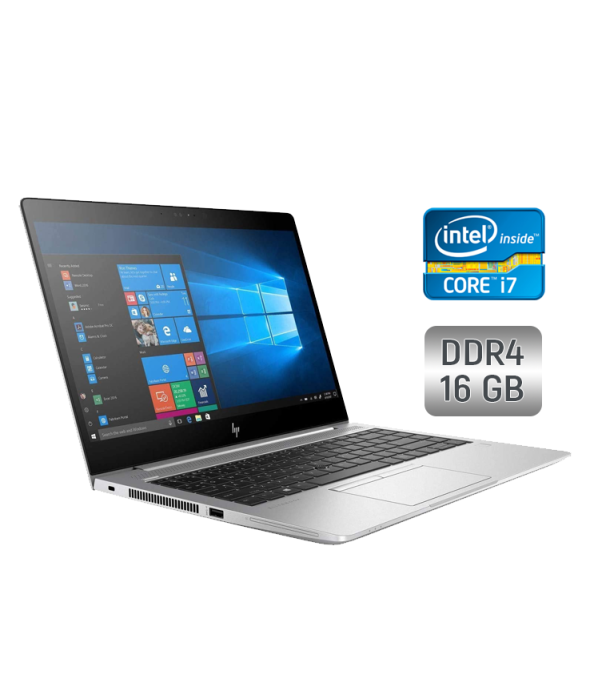 Ультрабук Б-клас HP EliteBook 840 G5 / 14&quot; (1920x1080) IPS / Intel Core i7-8650U (4 (8) ядра по 1.9-4.2 GHz) / 16 GB DDR4 / 512 GB SSD / Intel UHD Graphics 620 / WebCam / Fingerprint / Windows 10 - 1